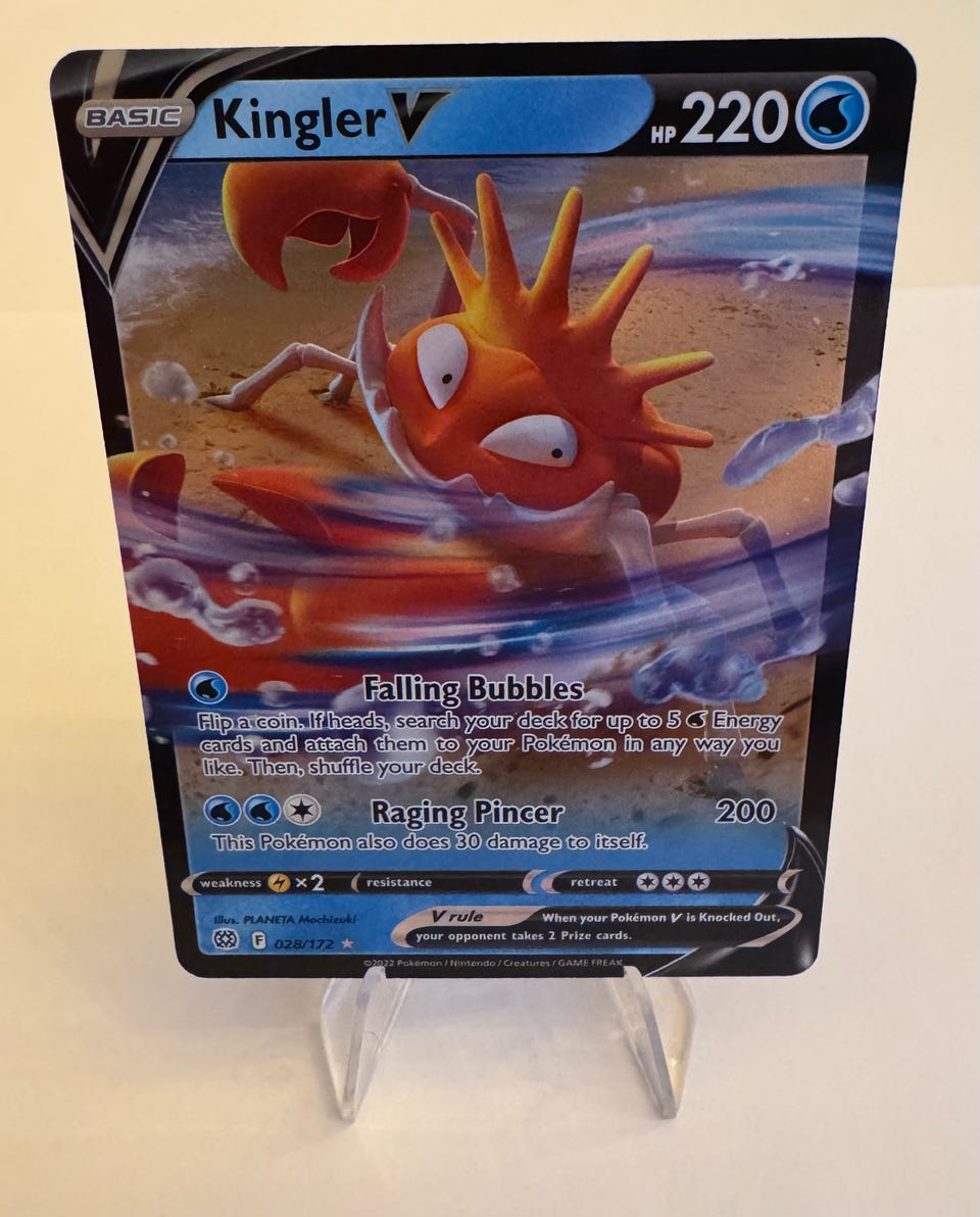 kingler v pokemon card value Pokemon TCG Brilliant Stars Kingler V 28/172 main image 0
