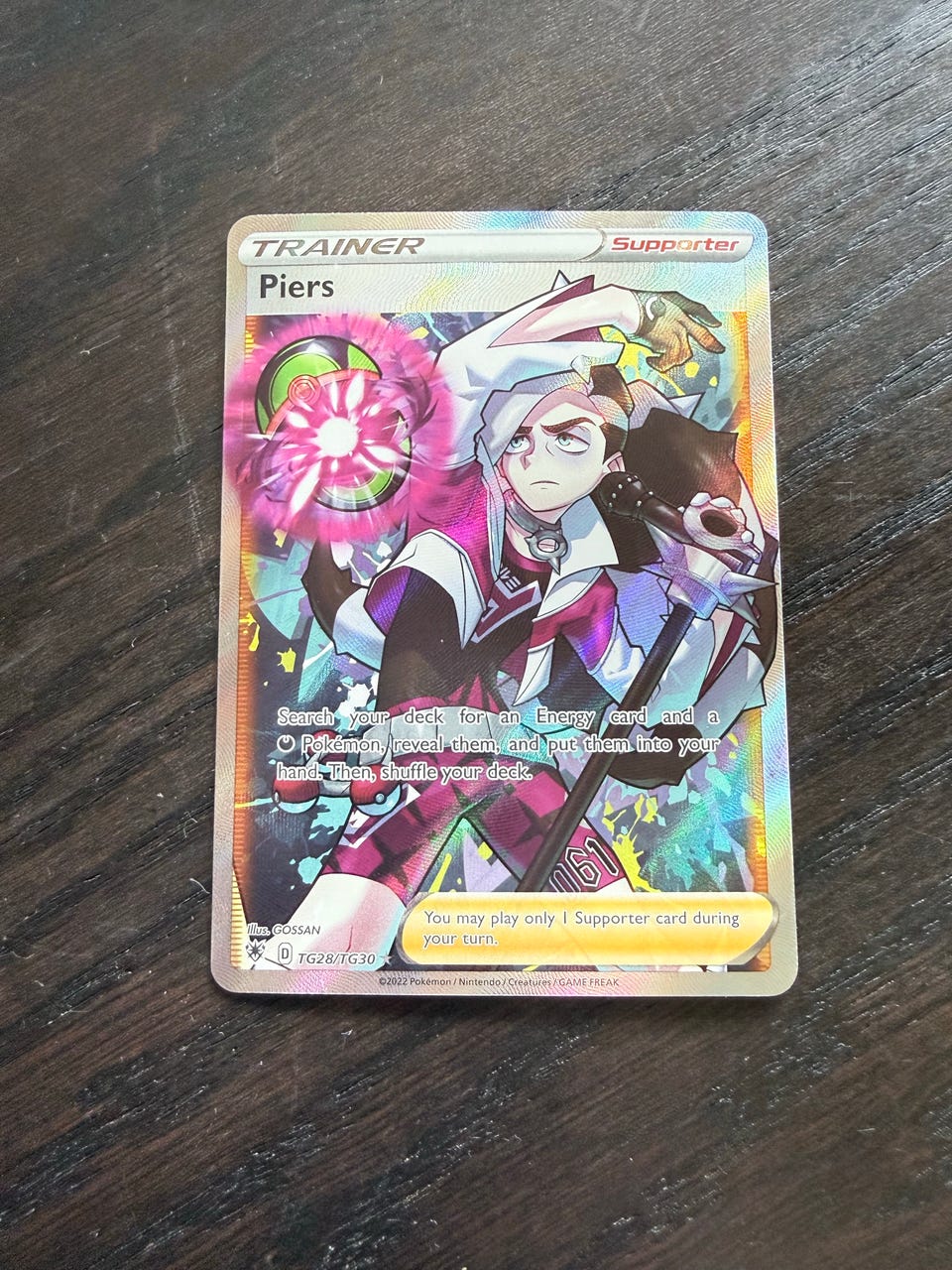 piers pokemon card Piers 069/072 Shining Fates Full Art Trainer Ultra Rare Pokemon TCG Ne main image 1