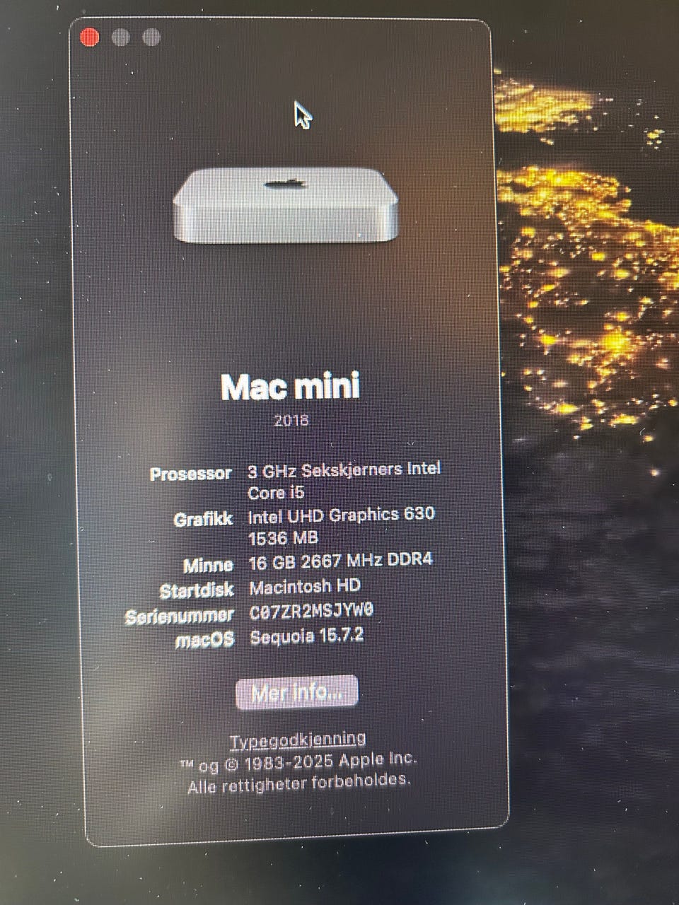 Mac Mini 2018 i5 16gb Ram 500gb | FINN-torget