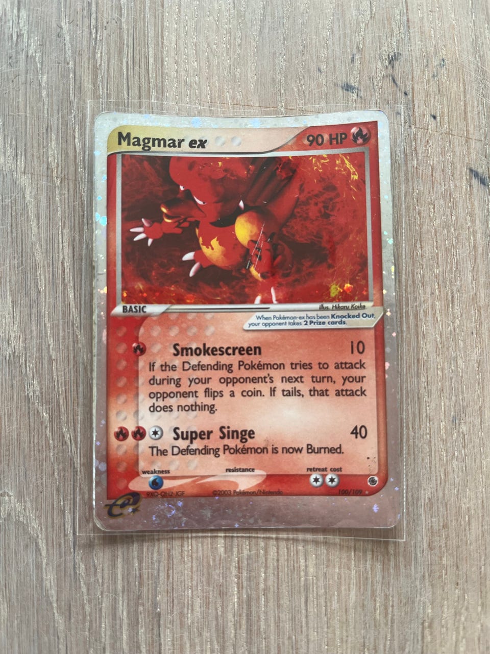magmar ex pokemon card Magmar Base Set 2 EX, 51/130 Pokemon Card main image 1