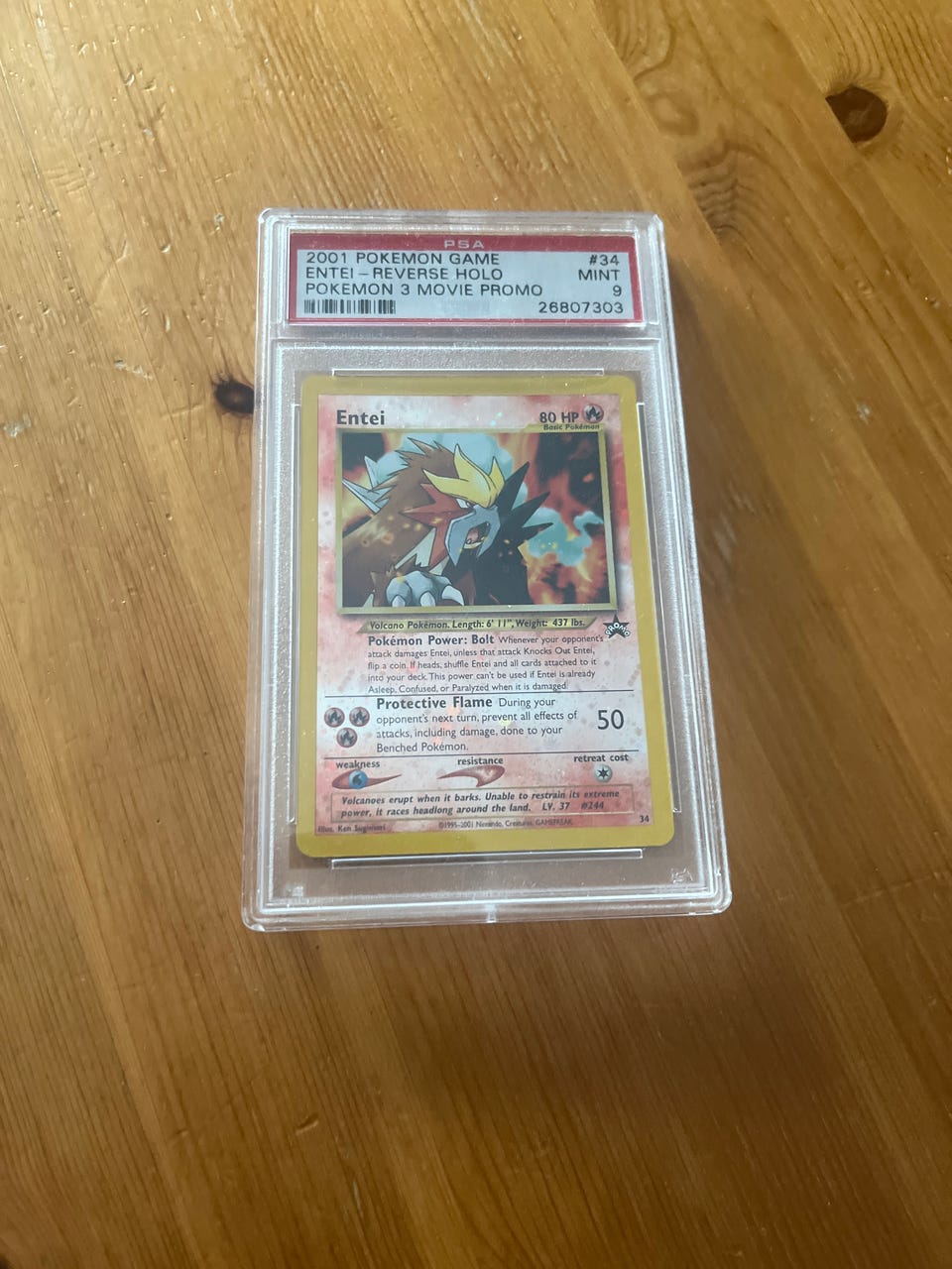 PSA 9 Entei Reverse Holo | FINN-torget