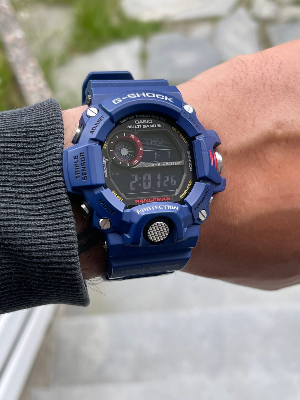 【レアカラー】G-SHOCK GW-9400NV レンジマン ネイビーブルー Casio G-Shock GW-9400NV-2ER Komplett | FINN-torget