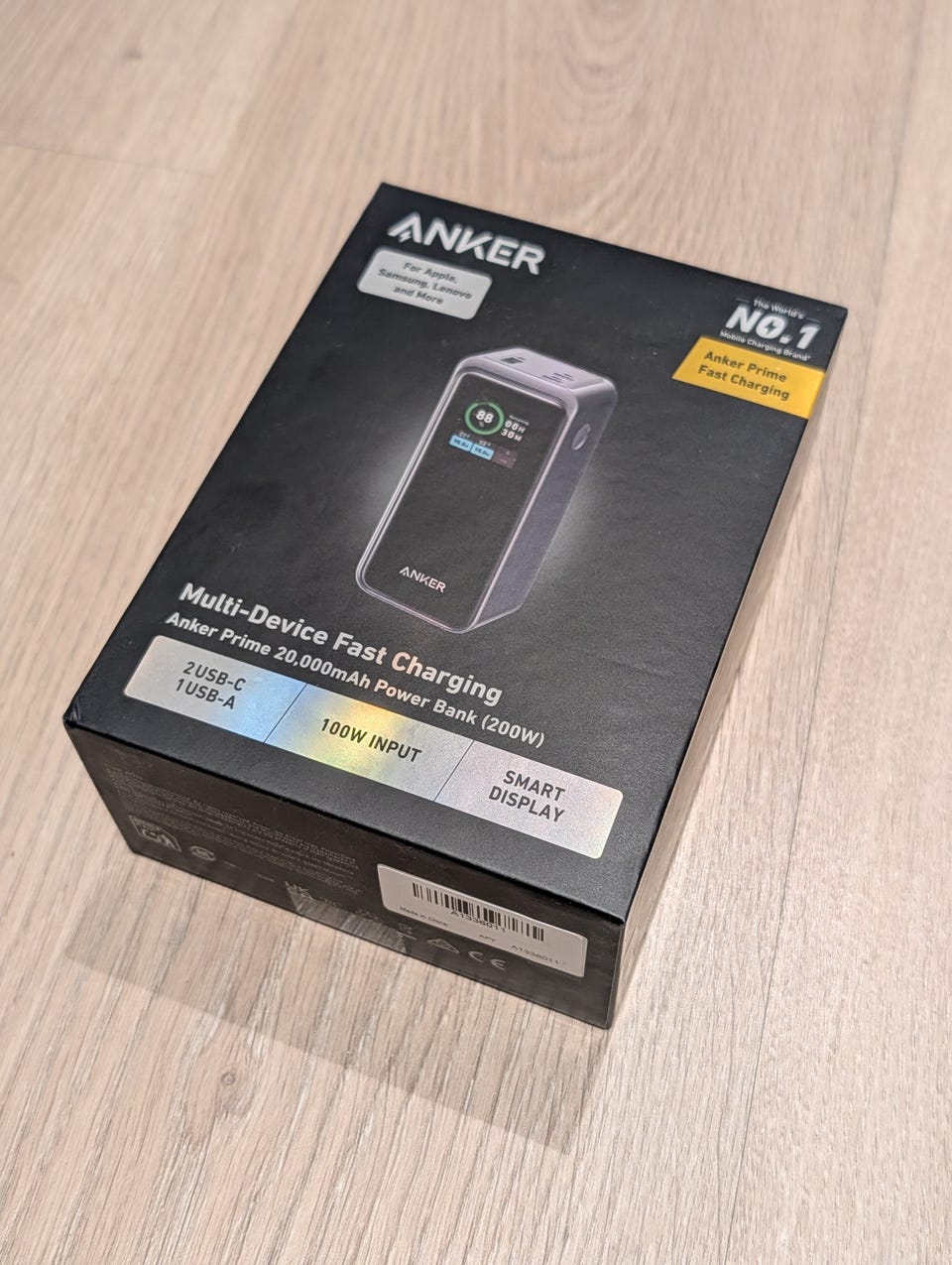 Anker Prime 200W powerbank, 20000mAh, A1336 | FINN-torget