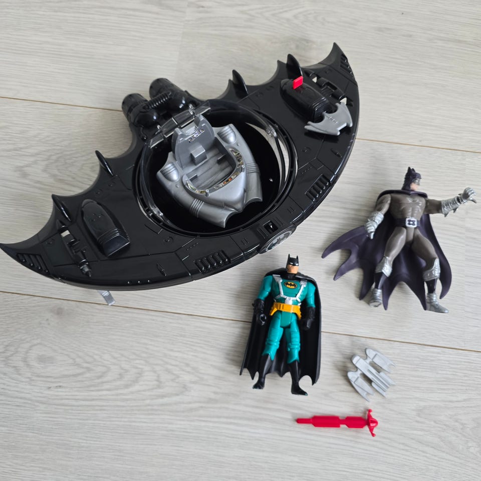 Batman NightSphere Kenner 1996 + 2 Batman figurer | FINN-torget