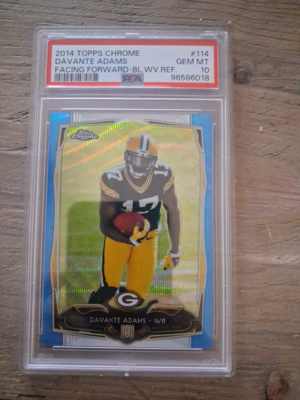 Davante Adams 2014 Topps クローム サインルーキーカード #114 PSA