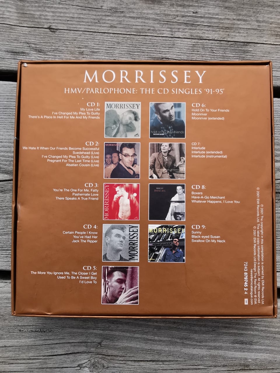 Morrissey - The CD Singles '91-'95 (9xCD Box Set) Strøken. | FINN