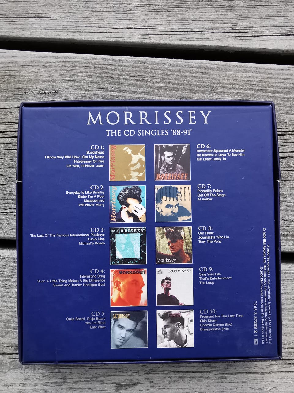 Morrissey - The CD Singles '88-91' (Samleboks, uspilte CDer