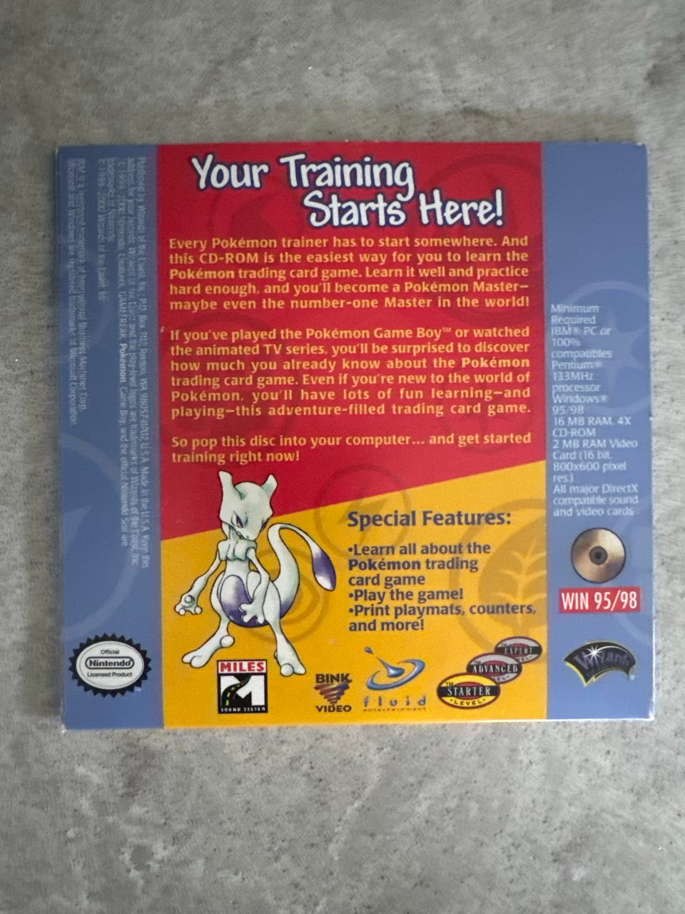 Pokémon Play It! CD-ROM (1999) – Retro Pokémon samlerobjekt | FINN