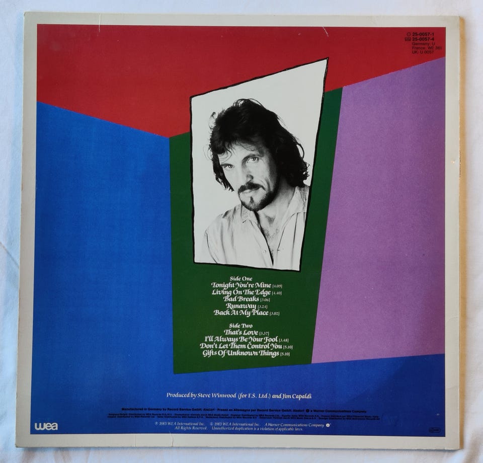 Jim Capaldi – Fierce Heart LP vinylplate | FINN-torget