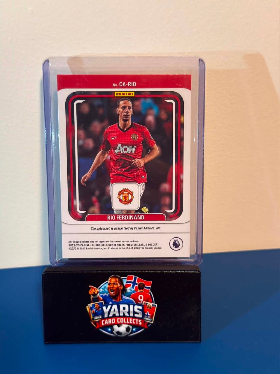 RIO FERDINAND PANINI CHRONICLES CONTENDERS PREMIER LEAGUE AUTO 97