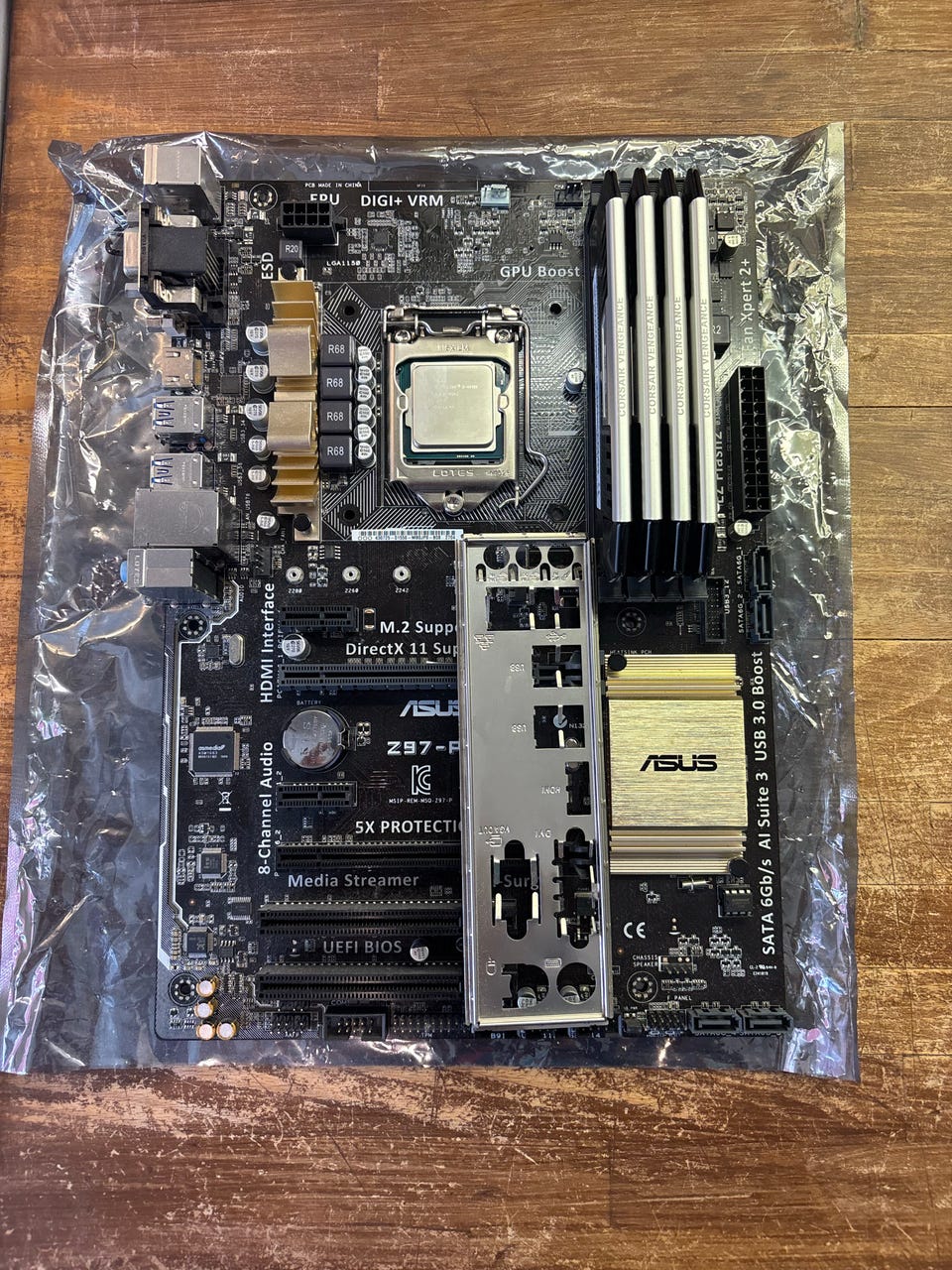 ASUS Z97-PLUS Core i5-4690K 16GBメモリセット i5-4690K + ASUS Z97-P + 16GB Corsair DDR3 | FINN-torget