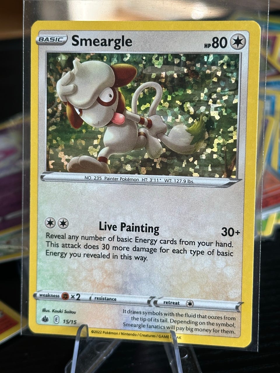 smeargle pokemon card mcdonalds Smeargle 15/15 Holo McDonalds 2022 Pokemon Card Near Mint