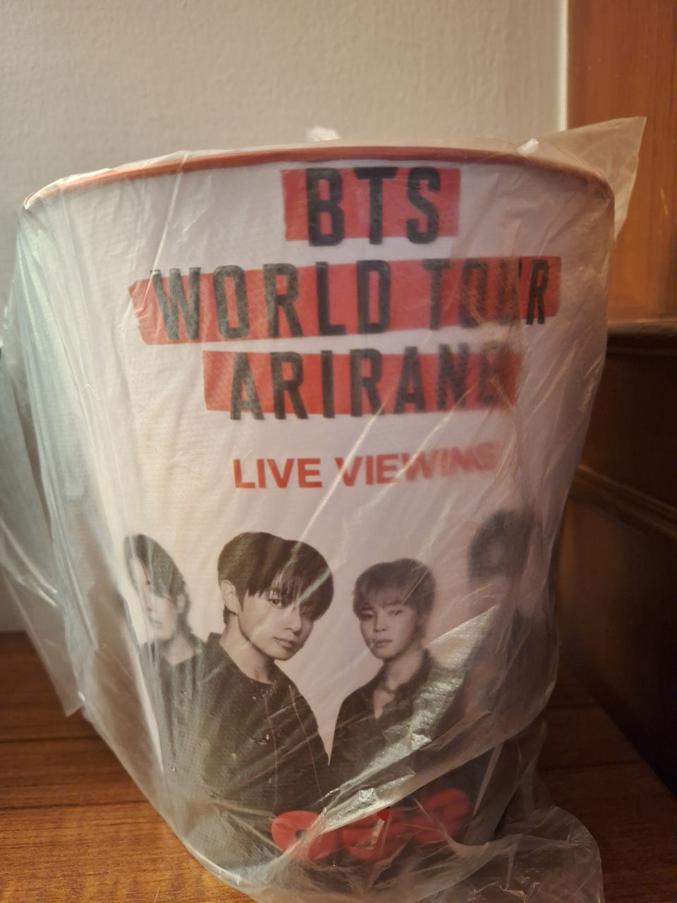 BTS WORLD TOUR ARIRANG ボックス 新品未開封 Helt ny offisiell BTS World Tour Arirang Live Popcorn Bucket