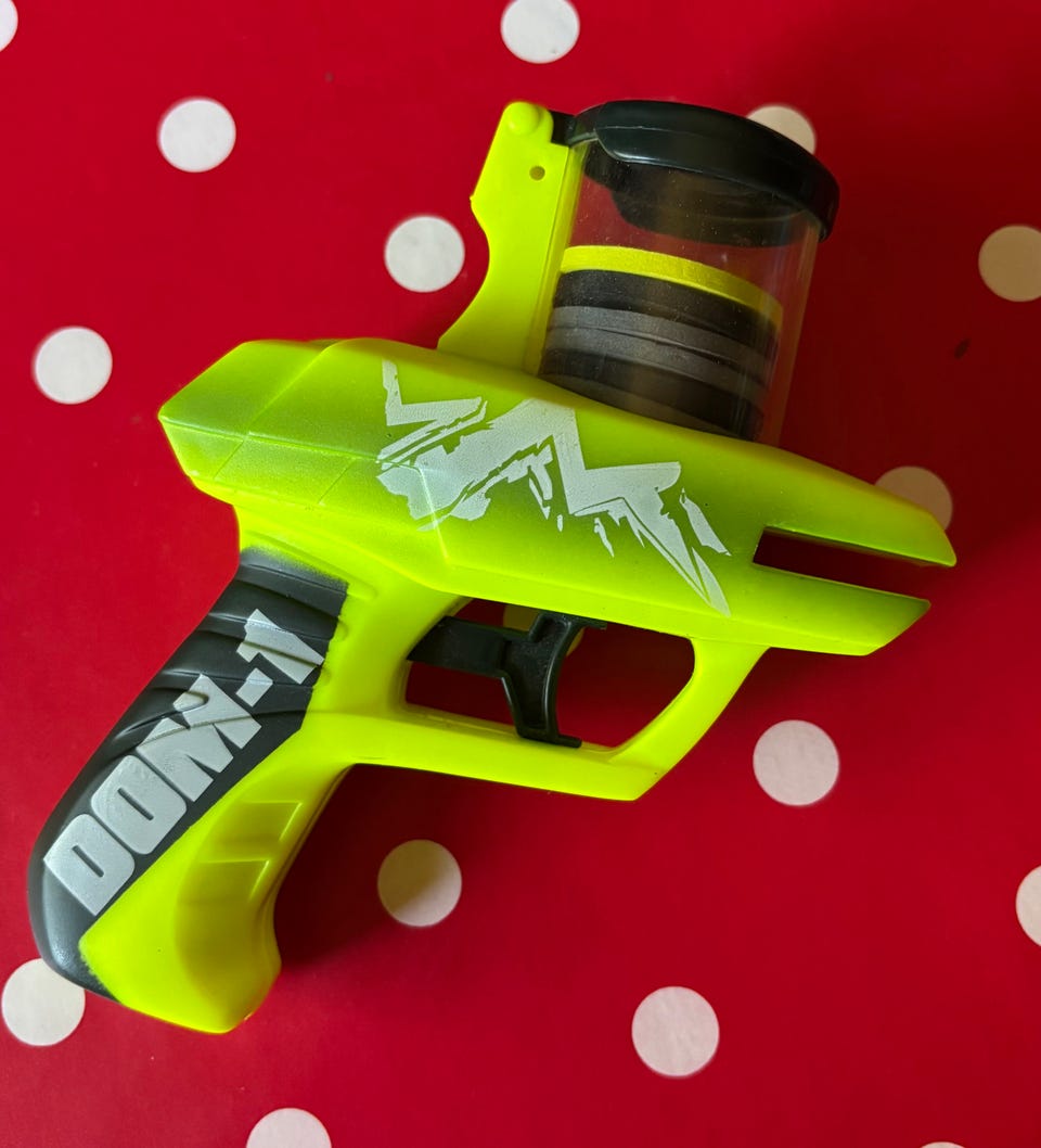 Lanard Zip Shot disk-blaster (lekepistol med skumskiver) | FINN-torget