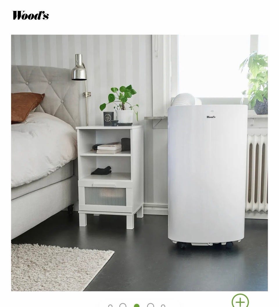 Woods AC Roma 10K mobil aircondition hvit | FINN-torget