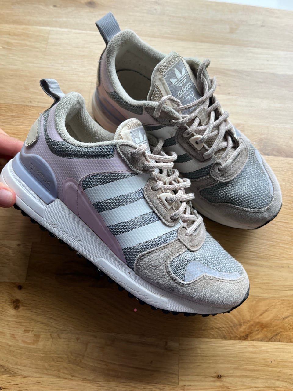 Adidas ZX joggesko str 36 grå/lys rosa unisex | FINN-torget