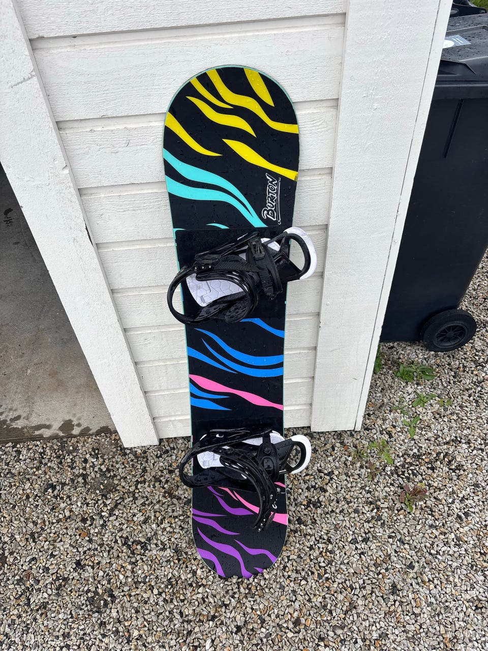 burton chopper Safari 130 スノーボード Burton Chopper Safari snowboard 130 cm med bindinger | FINN-torget