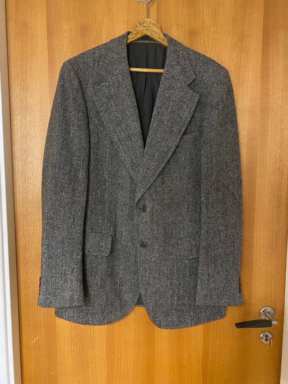 Vintage Burberry Harris Tweed ullblazer, herre (L) | FINN-torget