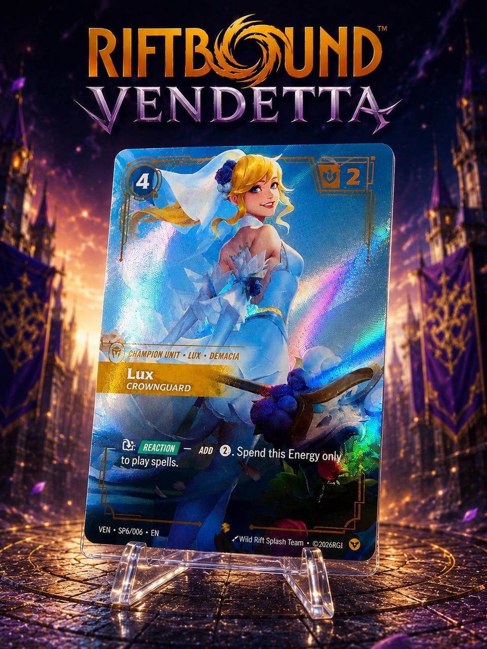 Lux “Crownguard” SP6/006 – Riftbound: Vendetta | FINN-torget