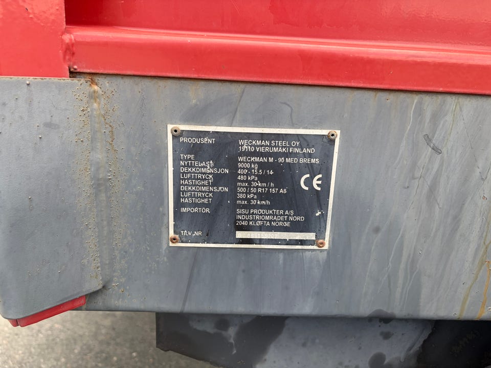 Weckman M 90 m/Brems, svært godt holdt! 2000 – bilde 9 av 10