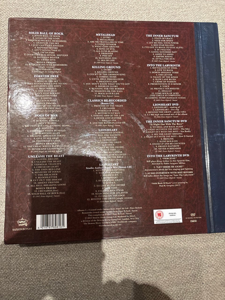 Saxon - Solid Book of Rock CD Box set | FINN-torget