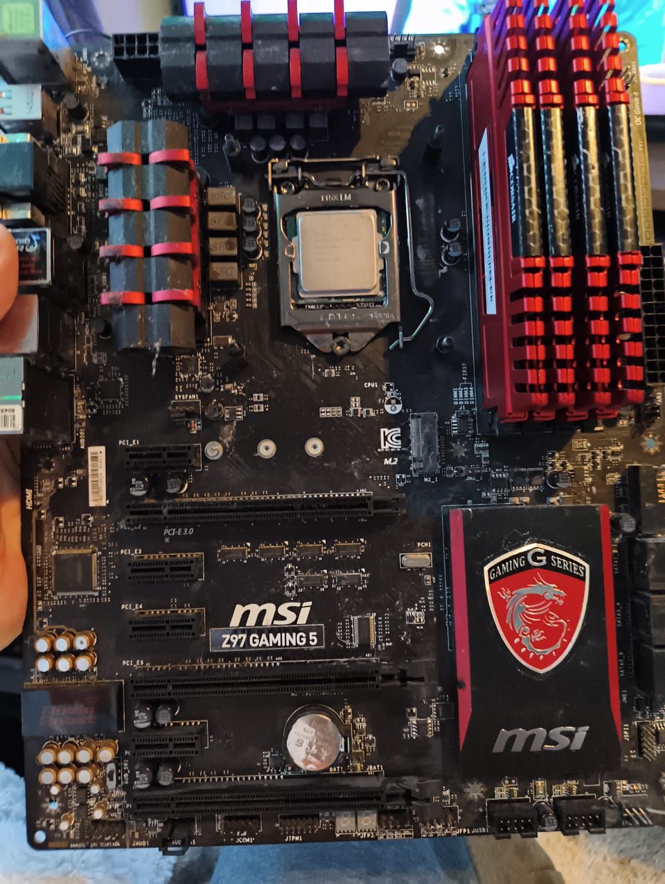MSI Z97 GAMING 5 hovedkort med Intel i7-4790K og 16GB Corsair RAM