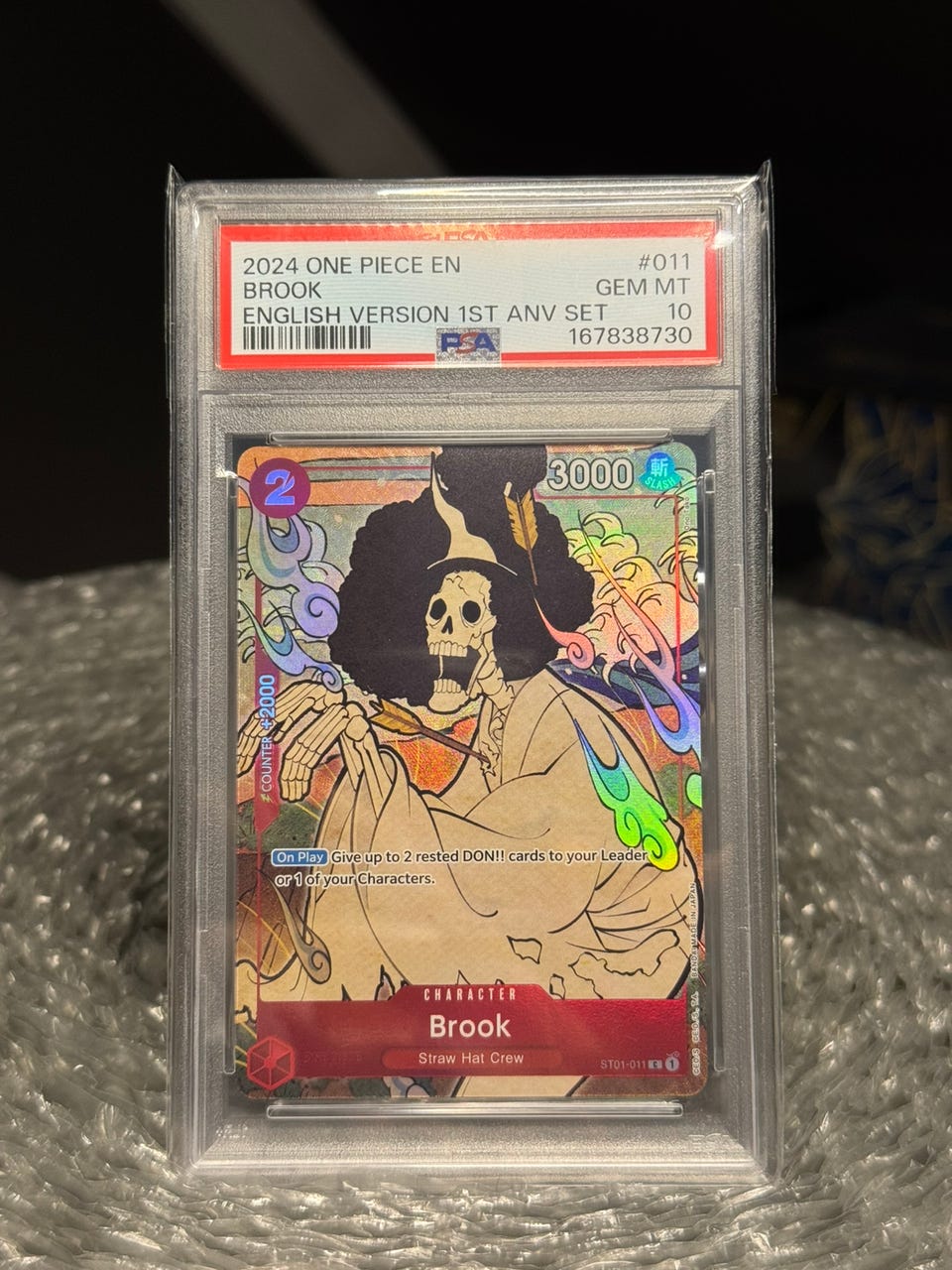 One Piece 1st Anniversary Set Brook Promo PSA 10 (OP01-011) | FINN