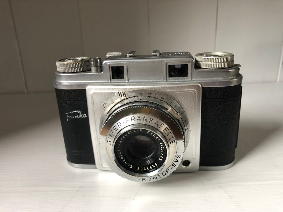★稀少・美品★Super Frankarette, Xenarf2.8、45mm Super Frankarette – Schneider-Kreuznach Xenar 45mm f/2.8 | FINN-torget