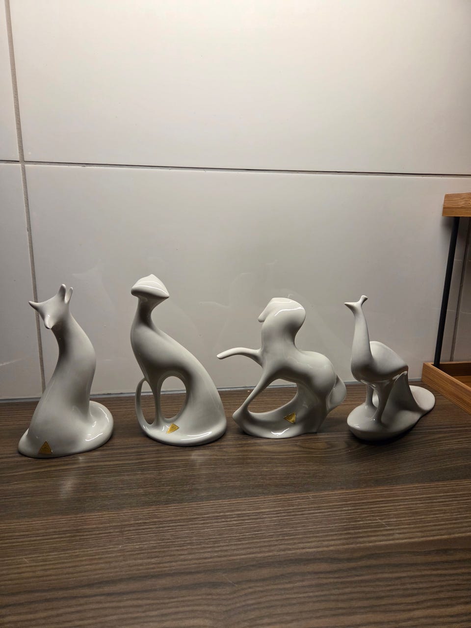 Royal Dux / Jaroslav Ježek – 4 vintage porselensfigurer