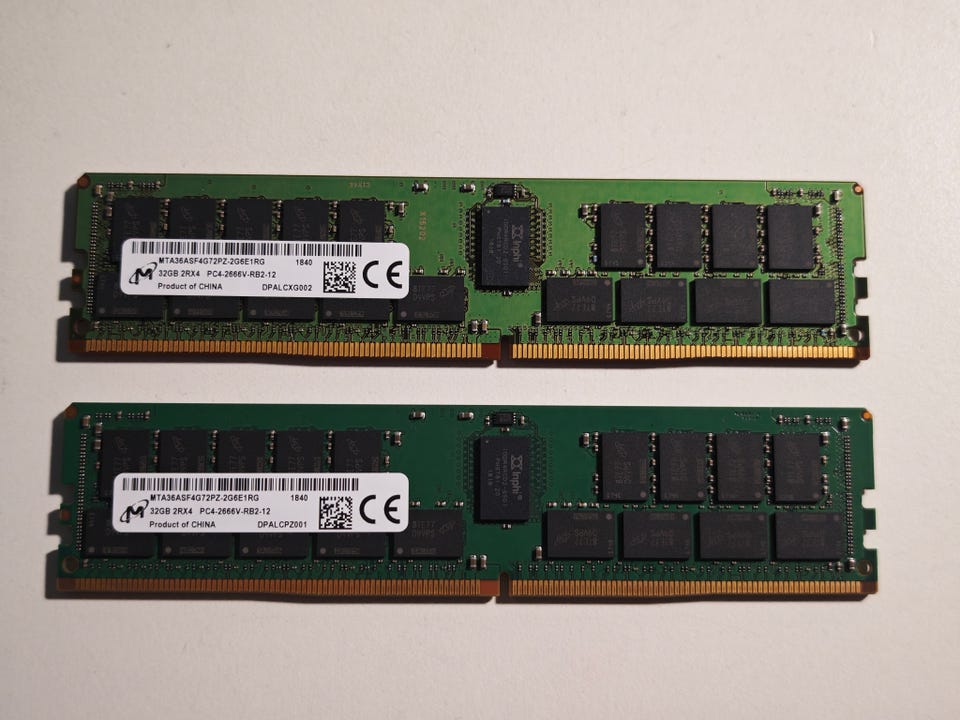 HPE Micron 32GB DDR4-2666 ECC RDIMM RAM | FINN-torget