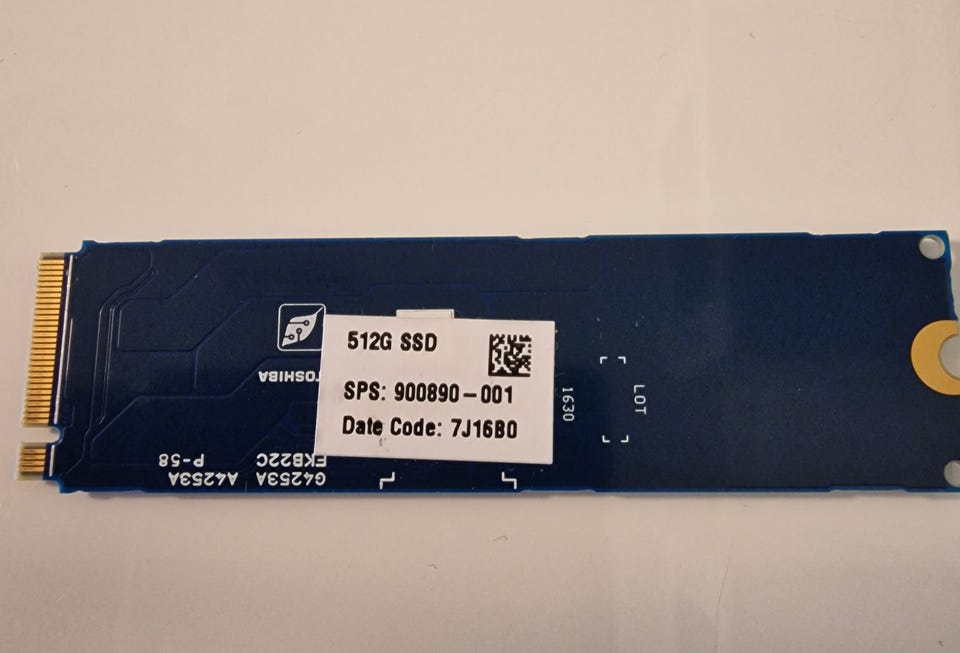 Reservert) Toshiba XG4 512GB NVMe M.2 2280 SSD | FINN-torget