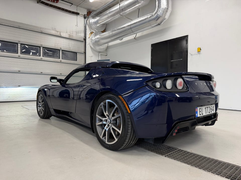 Tesla Roadster 2012 Blå – bilde 4 – brukt Tesla hos Aastrand Auto Stavanger