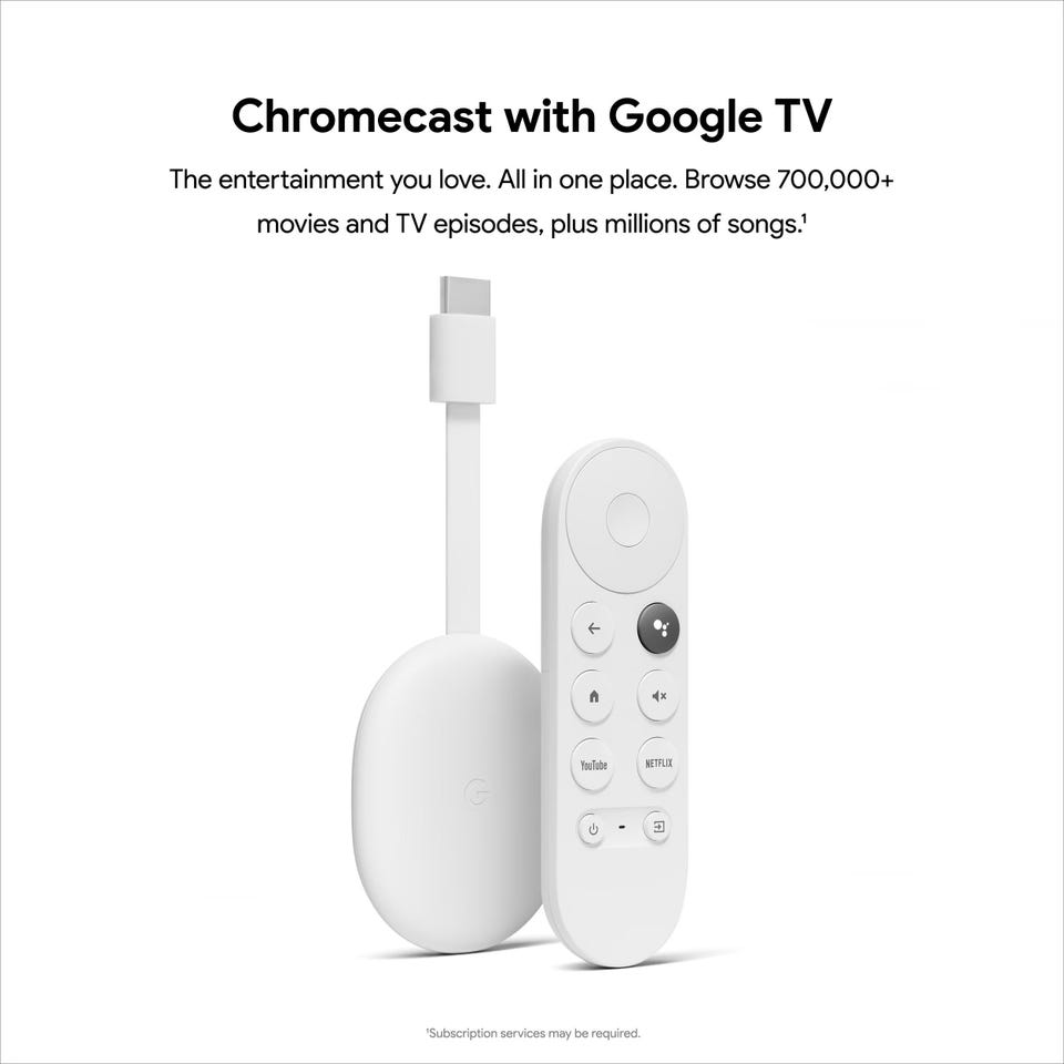 Google Chromecast 4.th gen 4K (Hvit) | FINN-torget