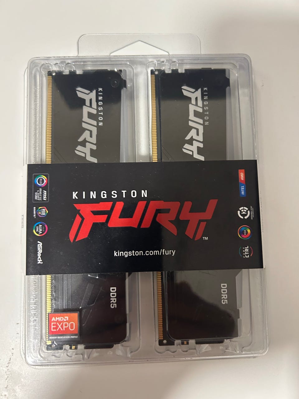 Kingston Fury Beast DDR5 RAM 5600MHz 16GB (2x8GB) uåpnet | FINN-torget