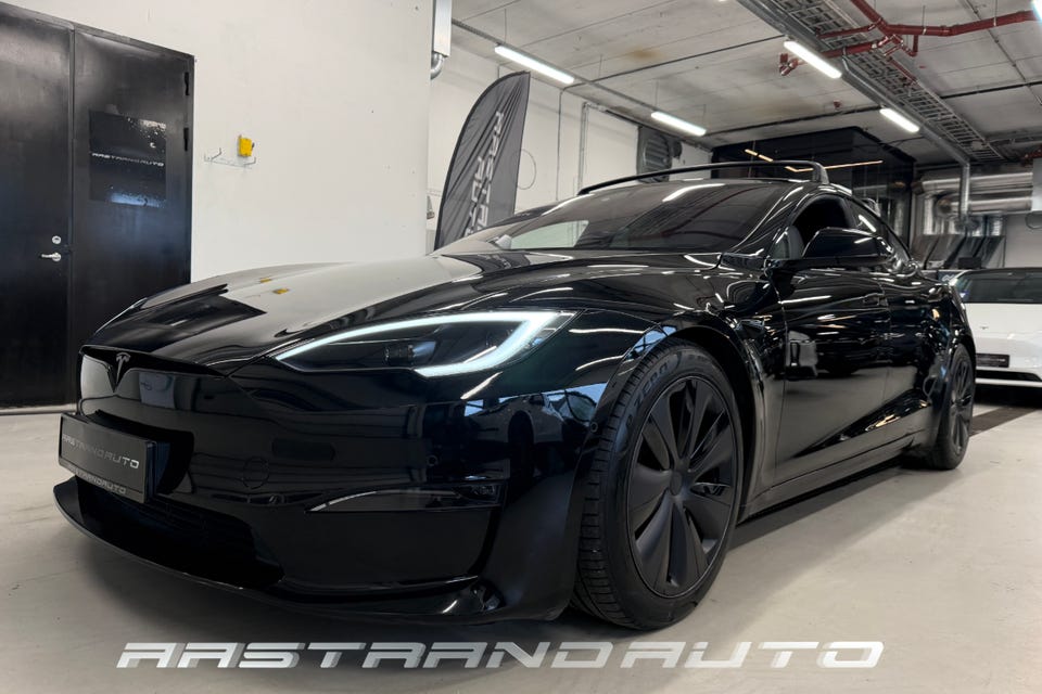 Tesla Model S 2023 Svart – bilde 1 – brukt Tesla hos Aastrand Auto Stavanger