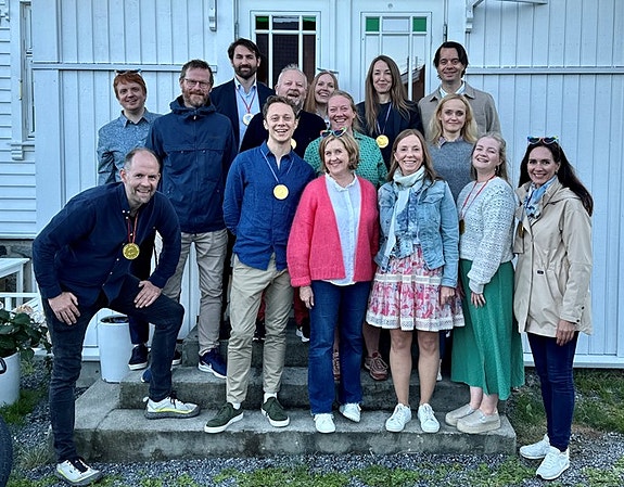 Komavdelingen i NHO på sommerfest.