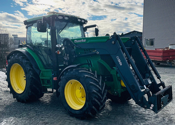 John Deere 6125R 50 Km/t, laster, fronthydraulikk og pto 2013, kr 629 000,-