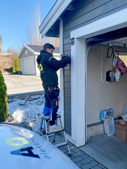 Montering av ladestasjon