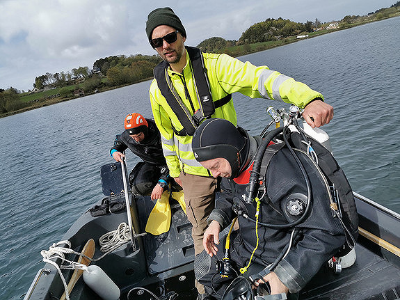 Samarbeid med våre marinarkeologer