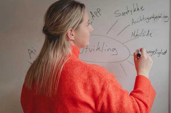 Prosjektleder som planlegger videre utvikling