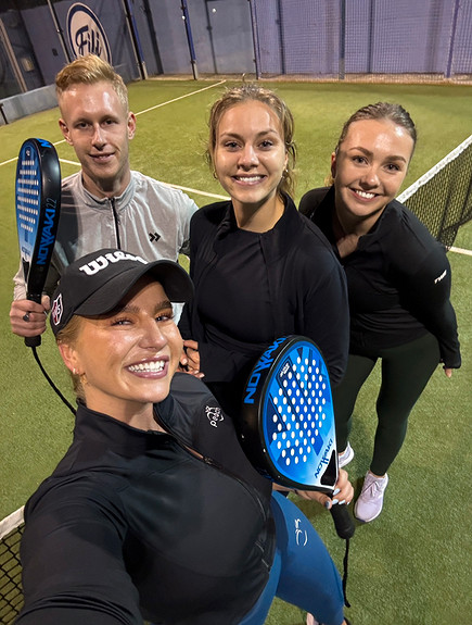 Padelturnering på jobbtur