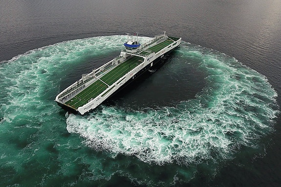 One of many fully electric ferries designed by LMG Marin