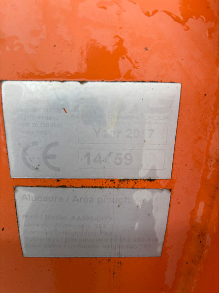 FMG AA300 City plog, Diagonalplog, 3-punkt feste