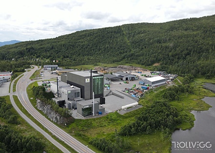 Senja Avfalls forbrenningsanlegg ved Finnsnes