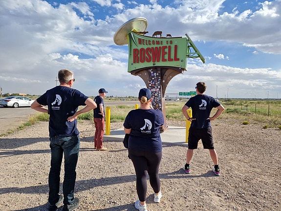 We cover eclipses; this was in Roswell, New Mexico