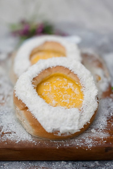 Skolebolle med vaniljekrem vi koker selv