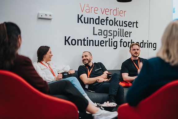 Vi søker å etterleve verdiene våre i alt vi gjør. 
Foto: Roj Ferman