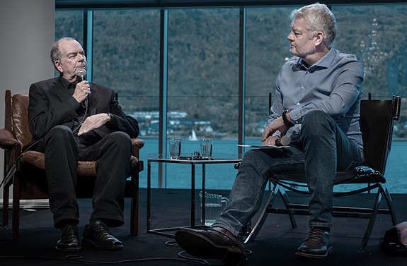 Jan Kjærstad og Stig Brøndbo. Foto: Lasse Jangås.