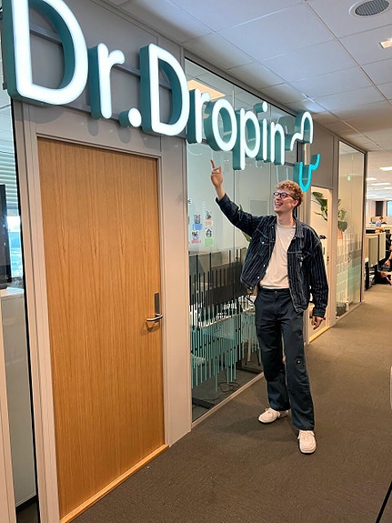 Moderne kontorer ved Majorstukrysset (med egen sone for salgsteamet).