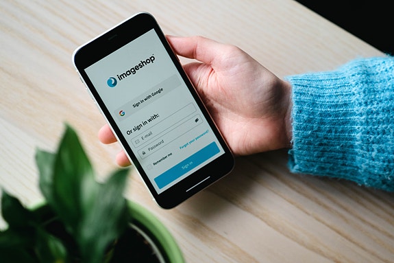 Imageshop er tilpasset mobile enheter.